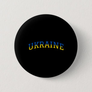 Ukraina Patriotisk Blå Gul Stolthet Stöd Knapp