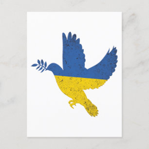 Ukraina Peace Dove, Ukrainas Pride Flagga Vykort