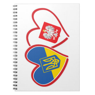 Ukraina-Polen-Eagle-Flagga Anteckningsbok