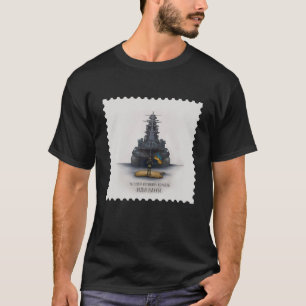 Ukraina Postage Frimärke Ukrainas ukrainska Flagga T Shirt