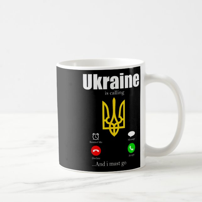 Ukraina present flag Ukraini Kiev Ukrainska Ukraji Kaffemugg (Höger)