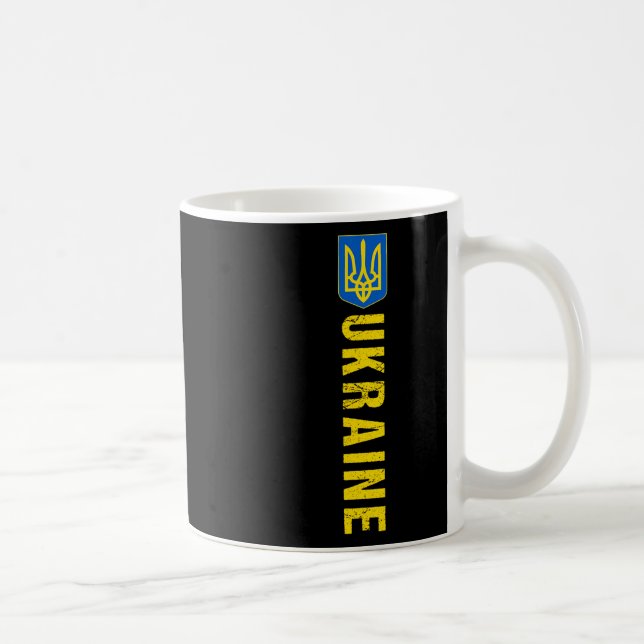 Ukraina presentflagga Ukraini Kiev ukrainsk Ukraji Kaffemugg (Höger)