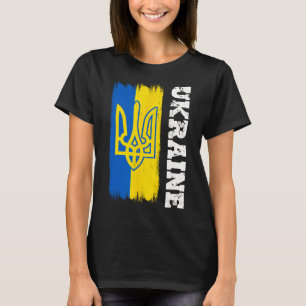 Ukraina Presentflagga Ukraini Kiev Ukrainsk Ukraji T Shirt