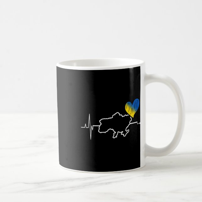 Ukraina presentflagga Ukraini Kiev Ukrainska Ukraj Kaffemugg (Höger)