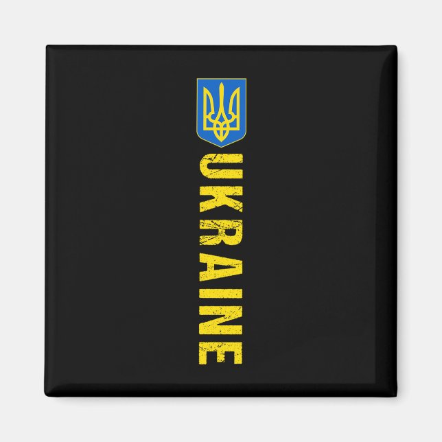 Ukraina presentflagga Ukraini Kiev Ukrainska Ukraj Magnet (Framsidan)