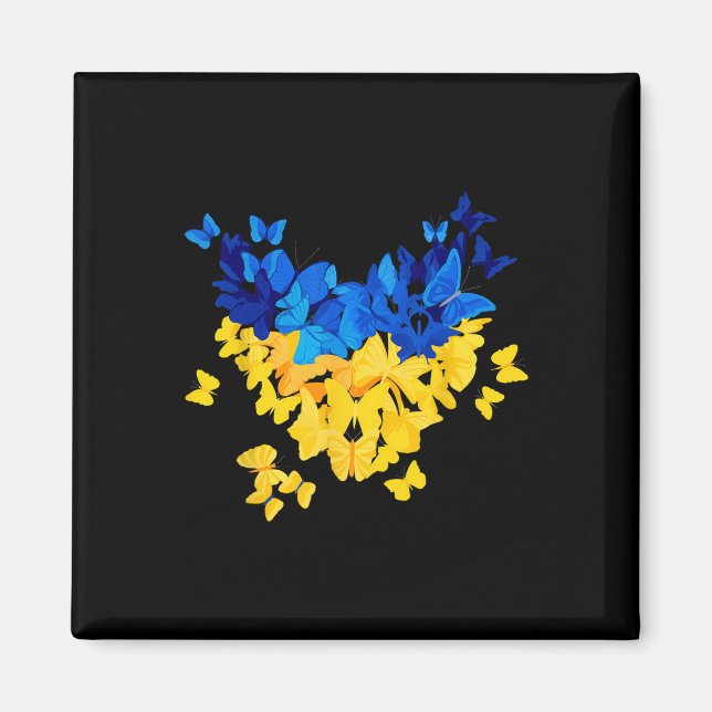 Ukraina presentflagga Ukraini Kiev Ukrainska Ukraj Magnet (Framsidan)