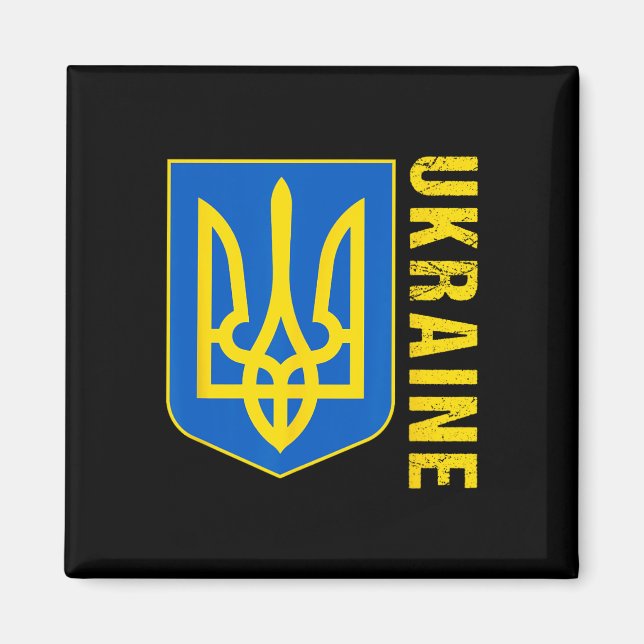 Ukraina presentflagga Ukraini Kiev Ukrainska Ukraj Magnet (Framsidan)