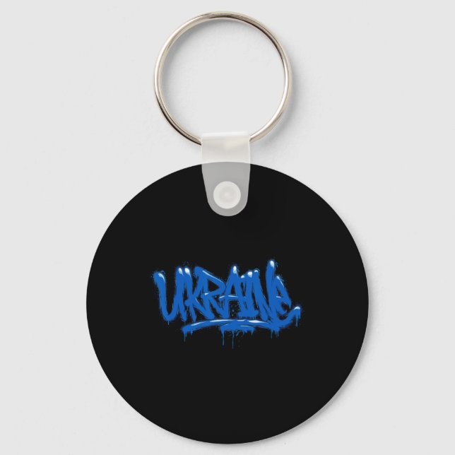 Ukraina presentflagga Ukraini Kiev Ukrainska Ukraj Nyckelring (Framsida)