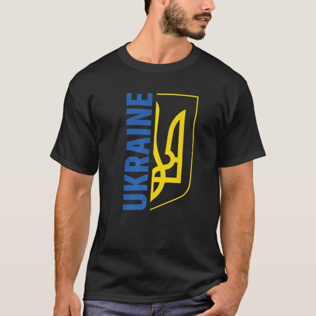 Ukraina Pride till För manar Jacka av Arm Emblem U T Shirt (Framsida)