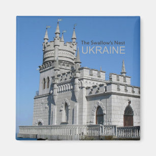 Ukraina reser svalor för souvenirfotomagnet bygga magnet