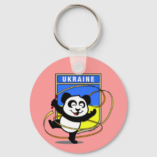 Ukraina Rhythmic Gymnastics Panda Nyckelring