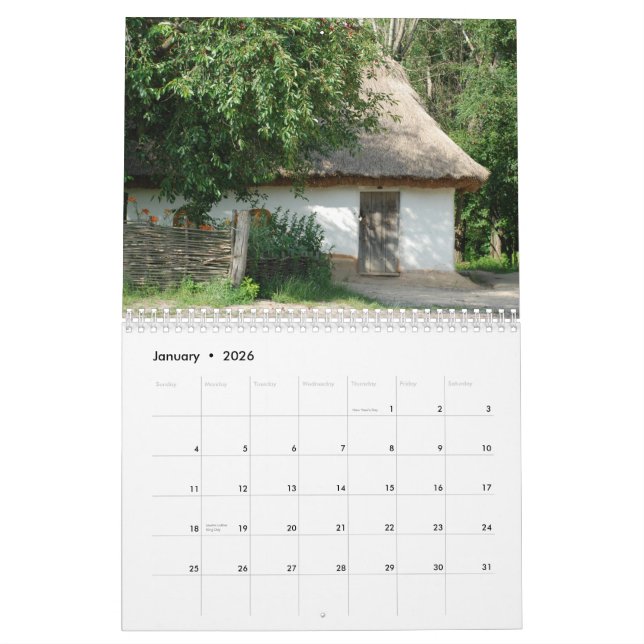 UKRAINA:s gamla by_endar Kalender (Jan 2026)