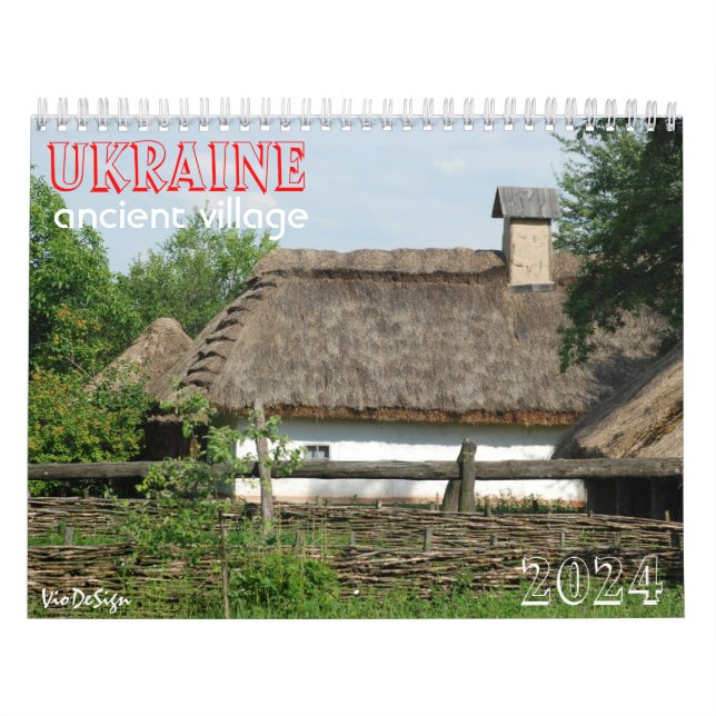 UKRAINA:s gamla by_endar Kalender (Omslag)