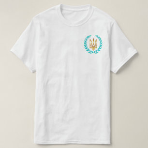 Ukraina Seger T-Shirt med Lagerkrans