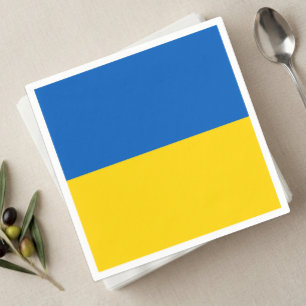 Ukraina servetter, ukrainska flaggan fest / sport pappersservett
