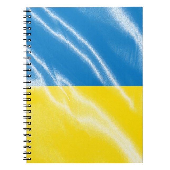 Ukraina silke flagga anteckningsbok (Framsidan)