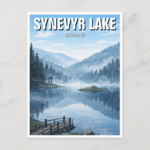 Ukraina Sjynévir sjö Resa Vykort