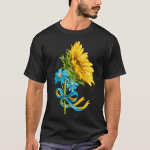 Ukraina Solblommor och Wildblommor i ukrainska blo T Shirt