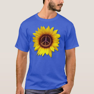 Ukraina Solros Fredssymbol Tecken Anti-Krig Kärlek T Shirt