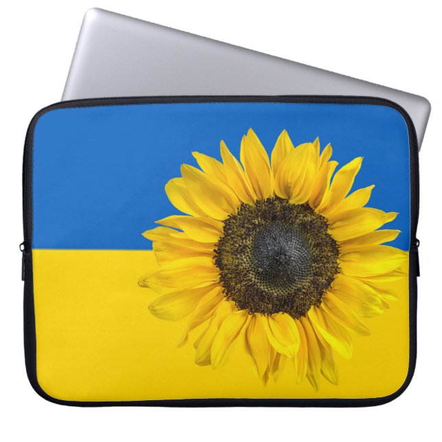 Ukraina Solros Laptop Fodral (Framsidan)