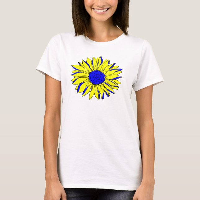 Ukraina Solros T-Shirt (Framsida)
