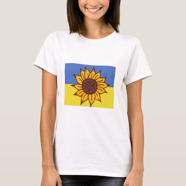 Ukraina Solros T-Shirt (Framsida)