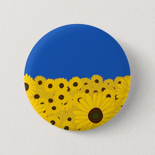 Ukraina Solrosor Knapp (Framsida)