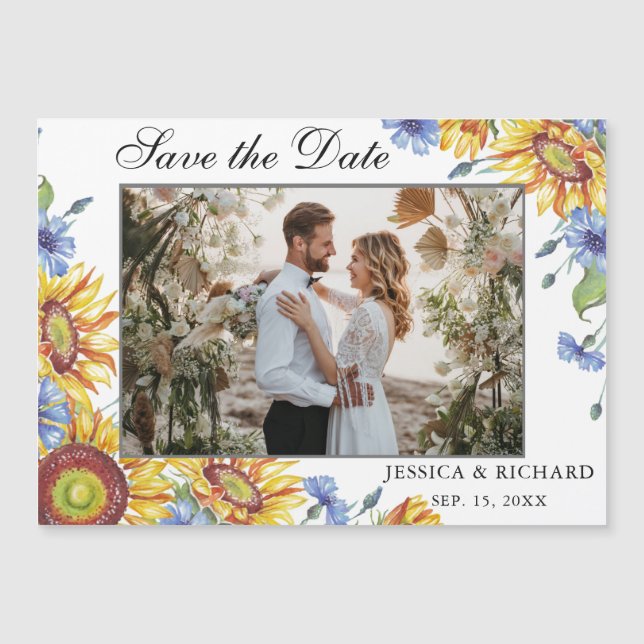 Ukraina Spara datumFOTO-magnetiskt kort (Framsida)