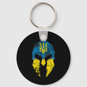 Ukraina Sparta Helmet Ukraina Vapensköld Flagga Ma Nyckelring