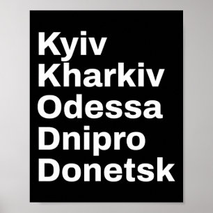 Ukraina städer och orter för resor poster