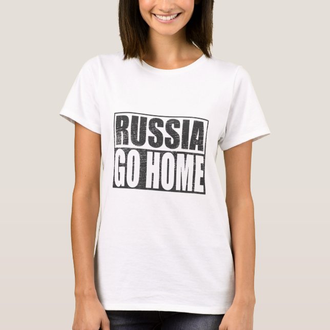 Ukraina står starkt mot rysk aggression t shirt (Framsida)