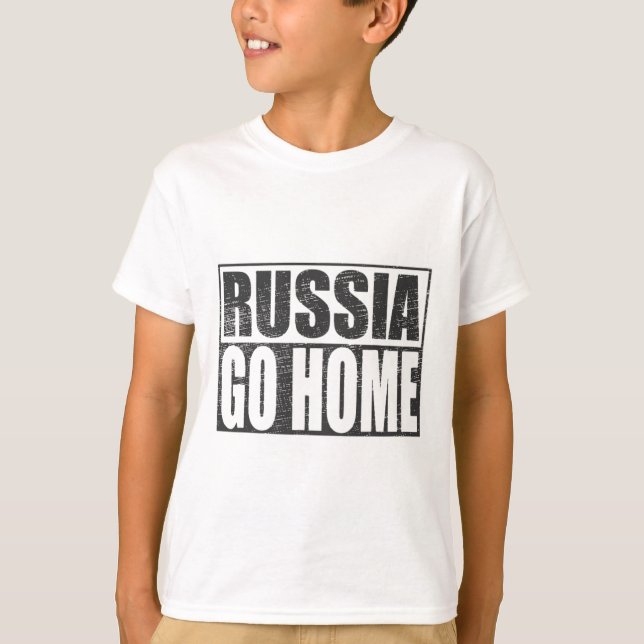 Ukraina står starkt mot rysk aggression t shirt (Framsida)