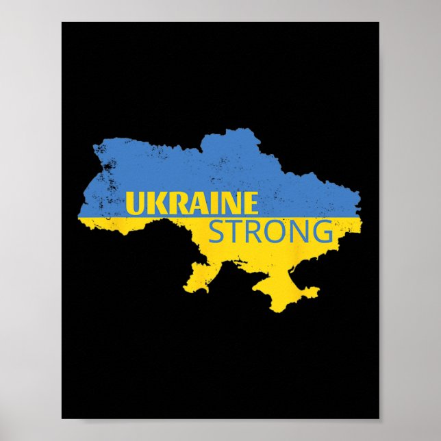 Ukraina starkt - Jag står med Ukrainas fred  Poster (Framsidan)