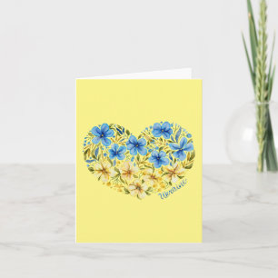 Ukraina Starkt: modigt Hearts Card Kort