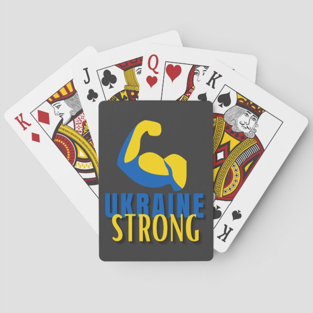 Ukraina Starkt muskelfack Casinokort (Baksidan)