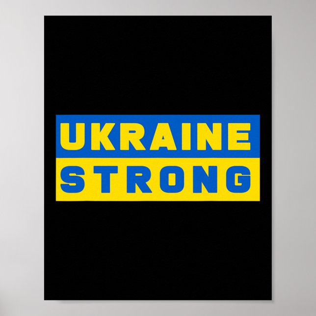 Ukraina Starkt Stöd Ukraina  Poster (Framsidan)