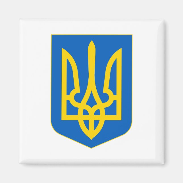 Ukraina statsvapen magnet (Framsidan)