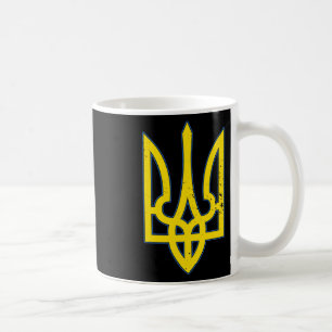 Ukraina statsvapen skjorta stöd Ukraina Kaffemugg