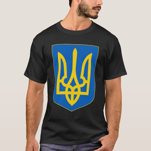 Ukraina statsvapen t shirt (Framsida)