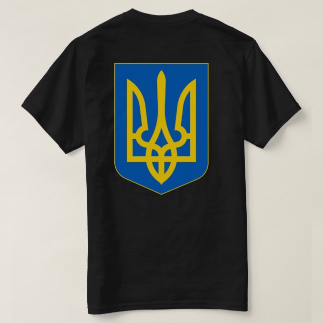 Ukraina statsvapen t shirt (Design baksida)
