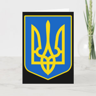 Ukraina statsvapen Visa ukrainsk stolthet Tryzub L Kort