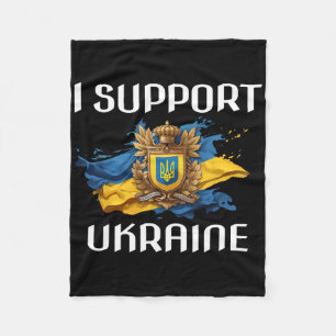 Ukraina Stöd Flagga Och Symbol Ukrainsk Folk Jag Fleecefilt