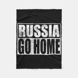 Ukraina Stöd Ryssland Åk Hem Meme Vladimir Putin Fleecefilt
