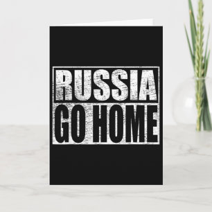Ukraina Stöd Ryssland Åk Hem Meme Vladimir Putin Kort