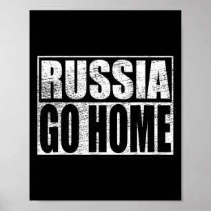 Ukraina Stöd Ryssland Åk Hem Meme Vladimir Putin Poster