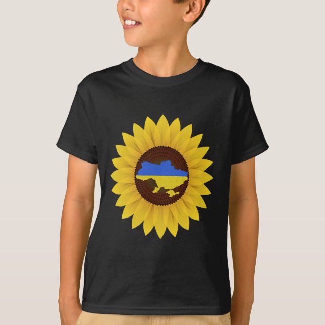 Ukraina Stöd T-shirt (Framsida)