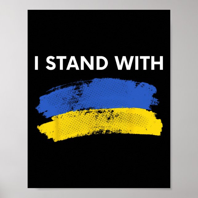 Ukraina stödjer bistånd  poster (Framsidan)