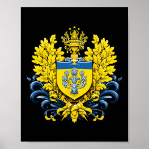 Ukraina Stolthet Ukrainsk President Volodymyr Zele Poster