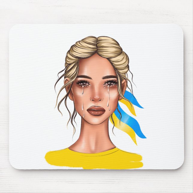Ukraina Stop Krig Blonde Musmatta (Framsidan)