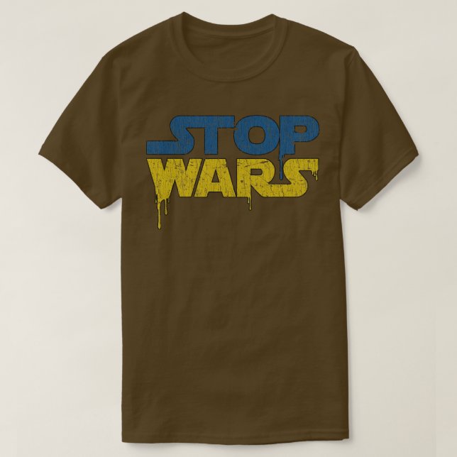 Ukraina Stop Krig Ukraina 2022 T Shirt (Design framsida)